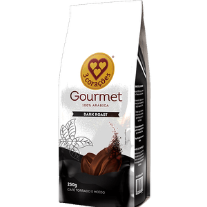 CAFE 3 CORACOES GOURMET 250G DARK ROAST